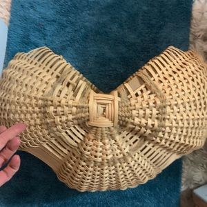 Vintage buttox basket